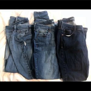 Bundle Set of 3 Old Navy Midrise Rockstar Jeans